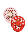 12034103 5713795276523 bibs studio colour 2pack rnd ltx s2 polka candyapple blossom 1 2000x2000