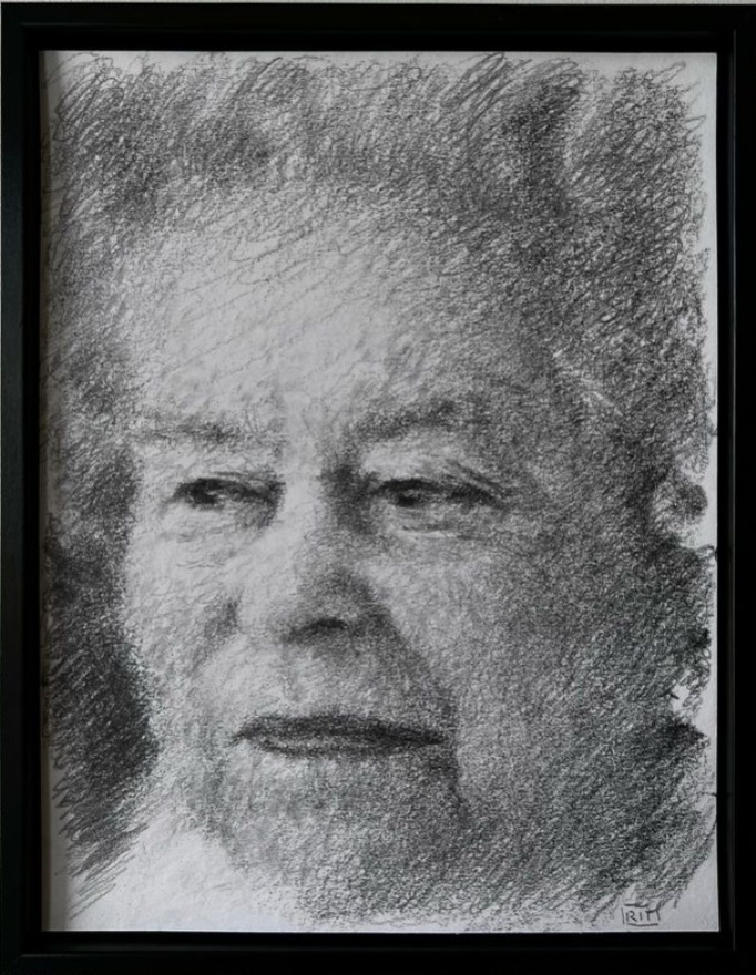 Her late Majesty Queen Elizabeth II , drawing by Ritums Ivanovs
