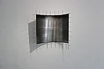 „Vaade tipust” / „A View from the top” kõrgtrükk, keevisvõre, 2024 / relief print, metal rebar, 2024