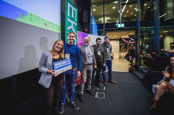 Puitmajaliidu idee Virtual Factory sai häkatonil teise koha ja MKMi eripreemia. Foto: Maido Parv