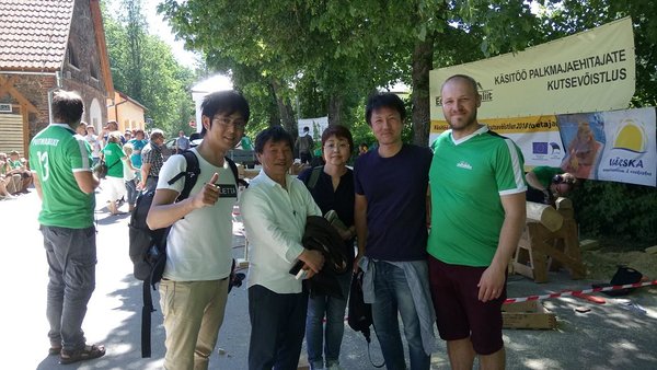 Guests from Japan. Photo by Estonian Woodhouse Association.