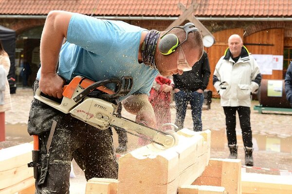 The best log house builder 2021 in professional category is Maiker Reimann. Photo: Estonian Woodhouse Association