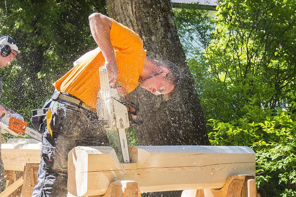 Vocational competition of Estonian log house builders 2018. Photo by:  Nogata Design