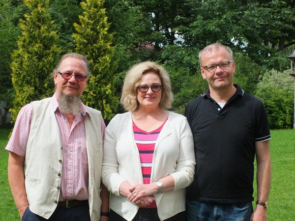 Baltimaade piibliseltside peasekretärid: Jaan Bärenson (Eesti), Vilhelmina Kalinauskiene (Leedu) ja Valdis Teraudkalns (Läti)