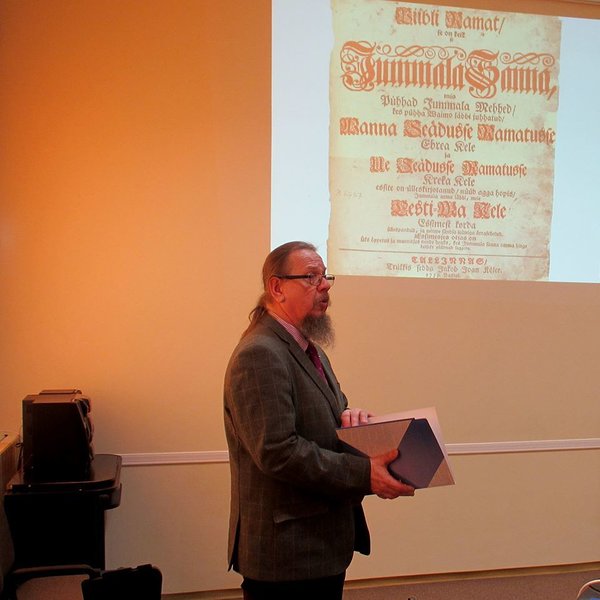 Piibliseltsi peasekretär Jaan Bärenson tutvustas vaimuliku kirjanduse levikut 18. ja19. sajandil.