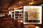 Oandu Visitor Center. Exhibition introducing the old-growth forest nature trail in the cone Hut