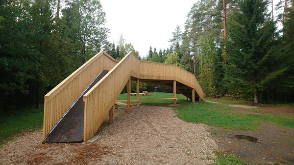 Место для палаток Никерярве - мост сделанный студентами EKA