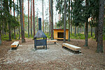 Paunküla campire site - outdoor fireplace