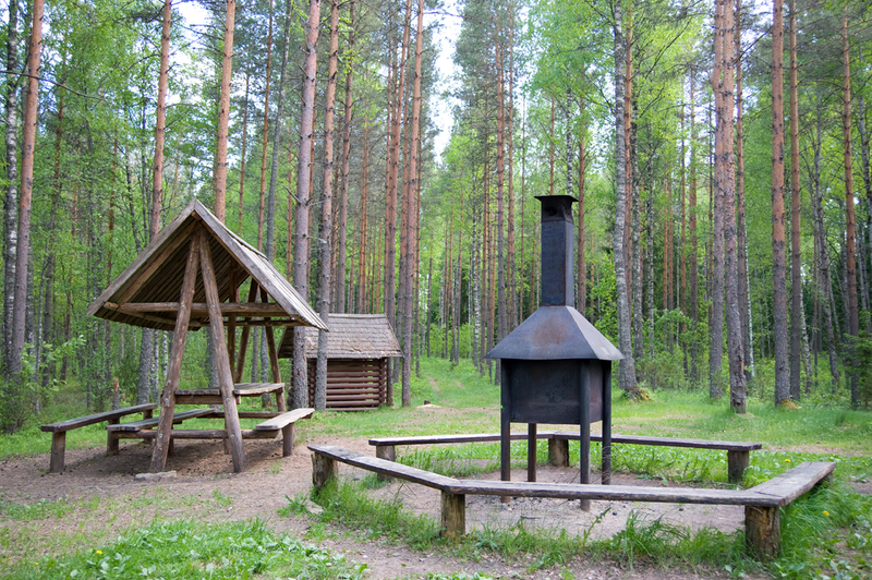 Võhma campfire site - outdoor fireplace