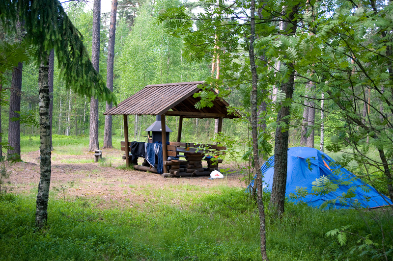 Место для установки палаток Раадна