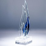 Glass prize. Award for Kelly Sildaru. H 40cm. Kalli Sein