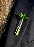 InPin by Kalli Sein . Upcycled test-tube badge