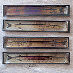 Fused glass plates GARFISH 