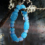 Blue Glass beaded bracelet 15 EUR