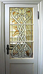 Stained glass door, Kõltsu Manor. Valev Sein