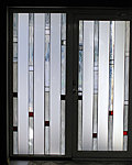 Modern stained glass doors. Valev Sein