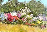 "Augustikuine värvidemäng", 50 x 35 cm, õlimaal kartongil