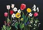 &quot;Lilled Kohila vanaema aiast&quot;, 70 x 50 cm, 2025