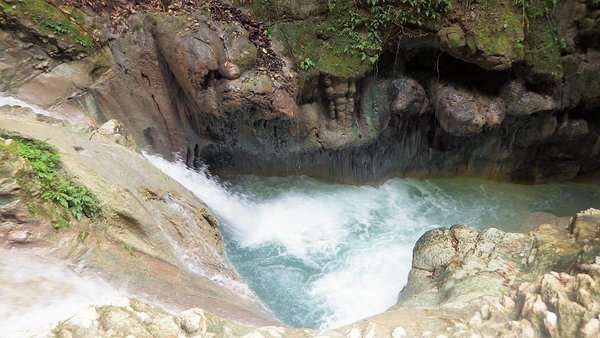 One of the 27 Damajagua waterfalls