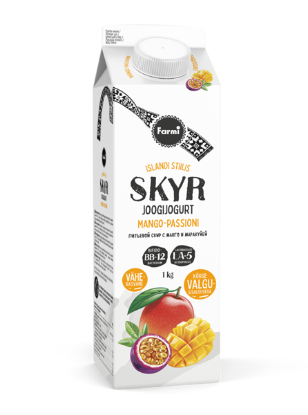 AB-Skyr mango-passion drinking yoghurt