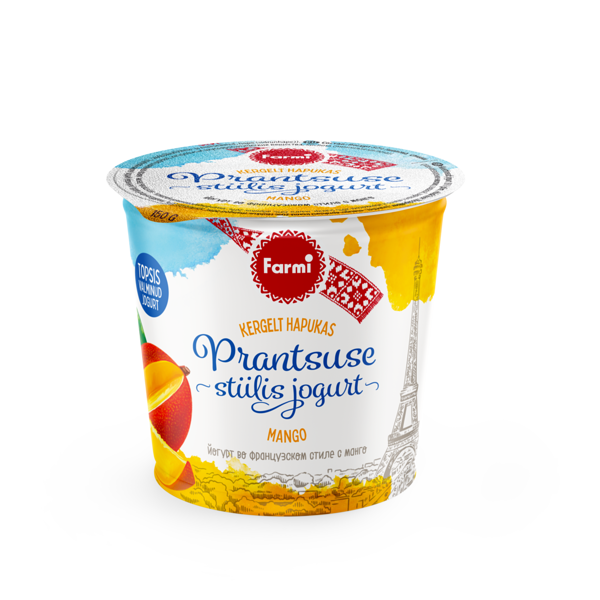 French-style yoghurt mango
