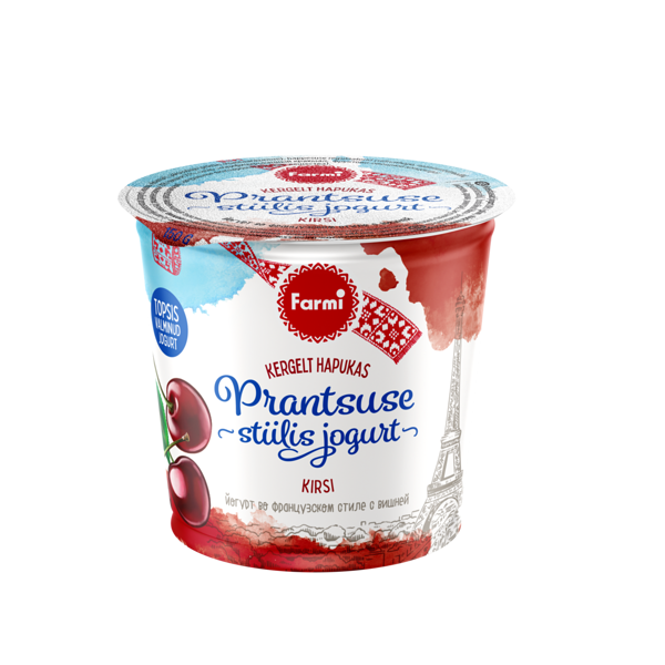 Йогурт во французском стиле с вишней