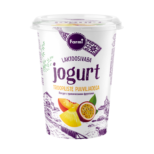 Troopiliste puuviljade jogurt