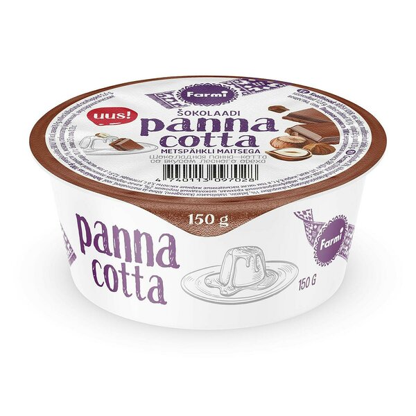 Chocolate Panna Cotta with taste of hazelnut