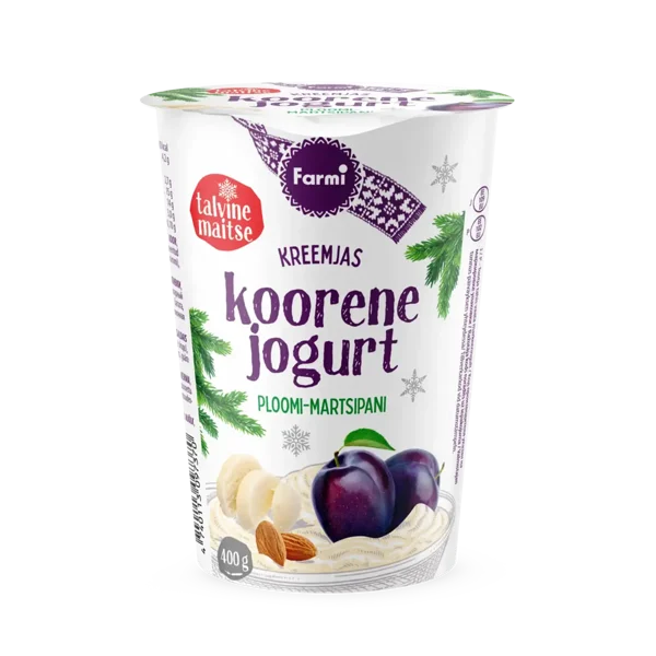 Koorene ploomi-martsipani jogurt