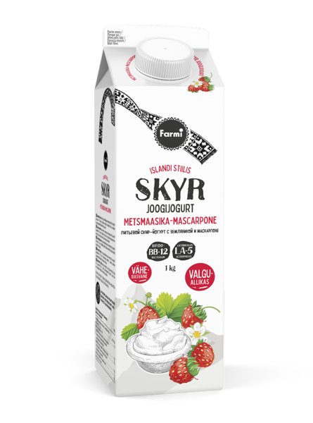 AB-Skyr with wild Strawberries and mascarpone