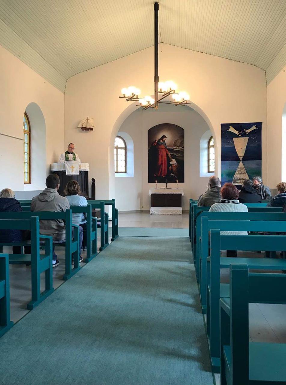 Lõikuspüha teenistus Vainupea kabelis 2019. aastal