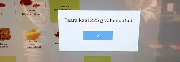 Samm 6: skanneeri taarakaalu vöötkood