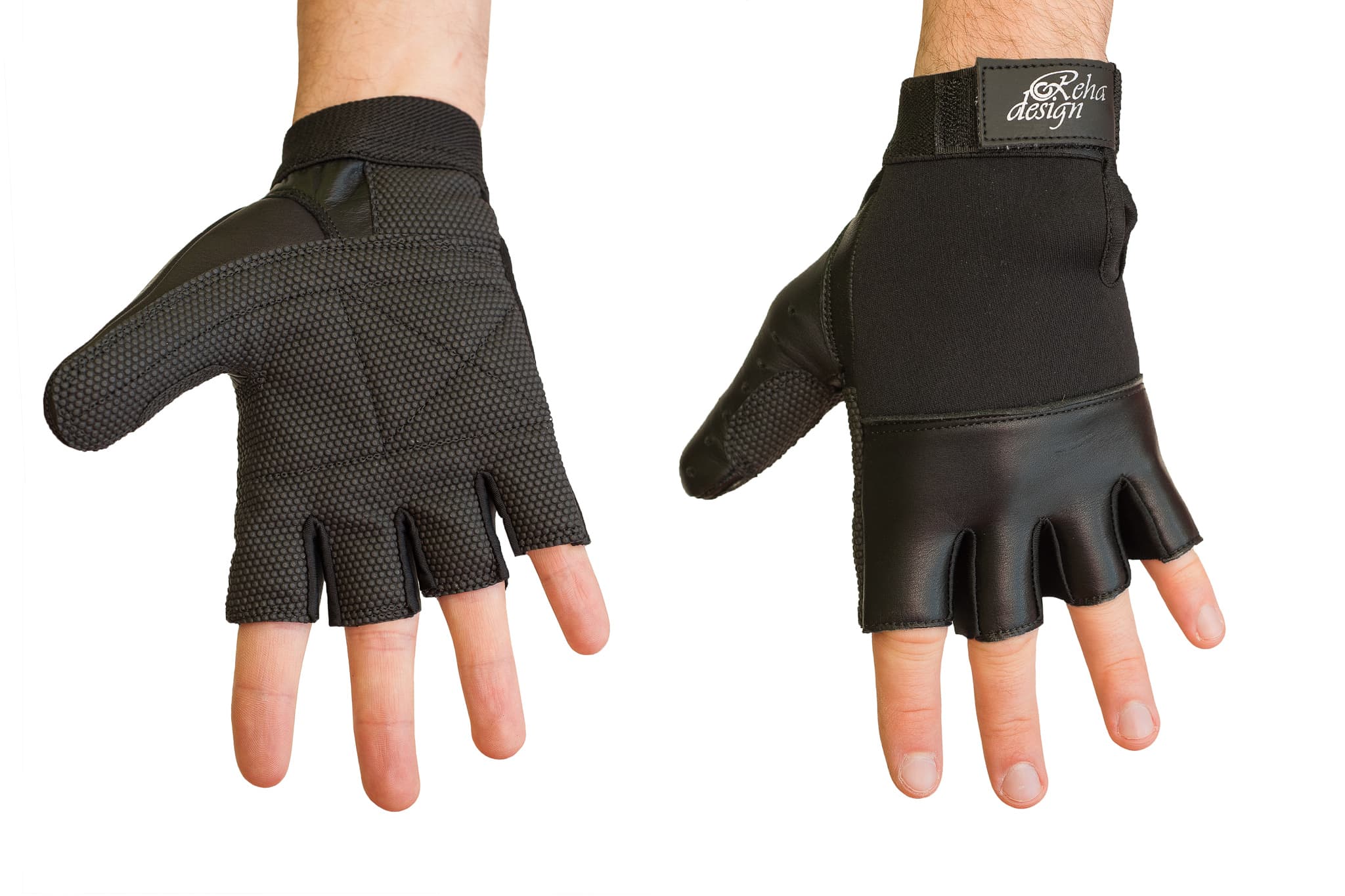 RehaDesign half finger wheelchair glove
