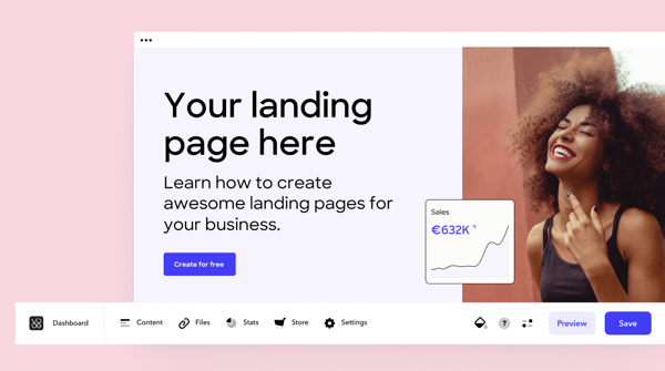 Voog - landing page builder