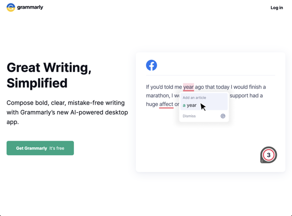 Grammarly fixes all your mistakes