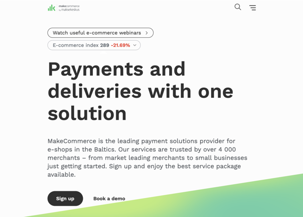 Makecommerce gives you all the popular payment services