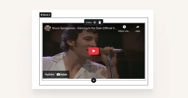 'Video' content area.