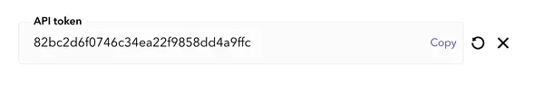 Voog API token example