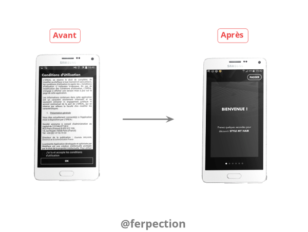 Exemple d'optimisation d'une application mobile après test