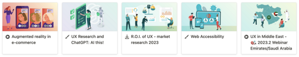 Some expert UX blog articles from 2023