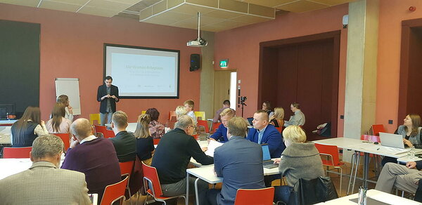 Roheplaani arutelu huvirühmadega Narvas 2021 sügisel. Foto: Reelika Alunurm