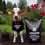 lehma-kodusonnik-30L-must-kott.jpg Orgaaniline väetis: lehma kõdusõnnik 30L kott Tammaru Farm aianduses, efektiivne.