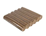 umar-tume-puitbrikett-9kg.jpg Ümar tume puitbrikett – 6 silindrilist briketti 9 kg läbipaistvas kilepakendis.