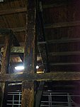 Hundreds of years old wooden beams