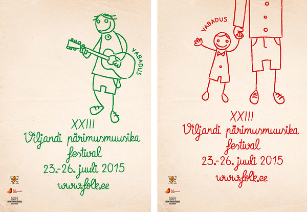 Viljandis pärimusmuusika festival, plakat, poster, kujundus, Bassein, Janno Preesalu