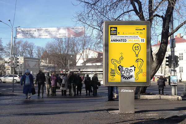 Ruum414 | disainibüroo | graafiline disain | visuaalne identiteet | animated dreams | plakat | poster | kampaania