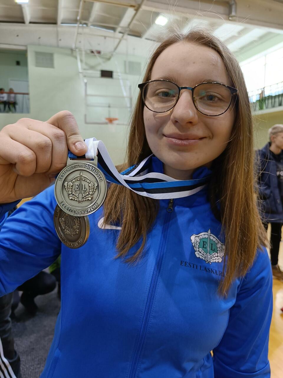 Individuaalselt Eesti noorte meistrivõistlustel hõbemedali võitnud Kristina Mölder