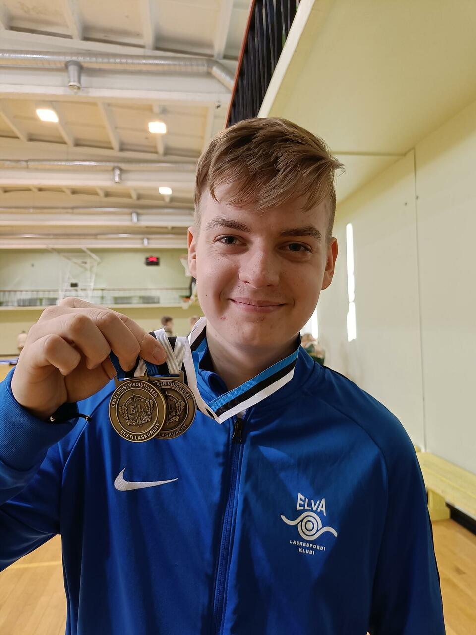 Individuaalselt Eesti noorte meistrivõistlustel pronksmedali võitnud Mihkel Villem Kõps