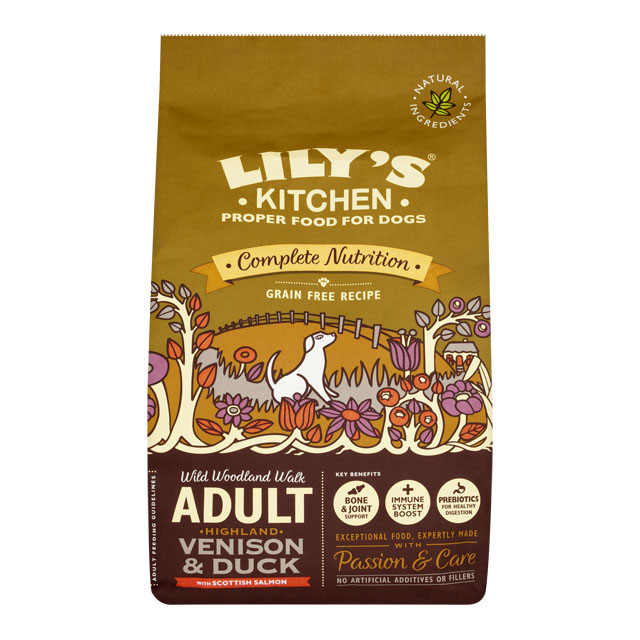 Lily's Kitchen teraviljavaba täistoit koertele: hirveliha, pardi, lõhe ja köögiviljadega 1 kg