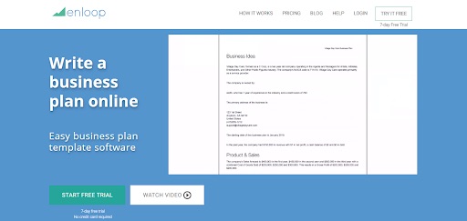 Enloop is a great tool for startups that help with business planning
